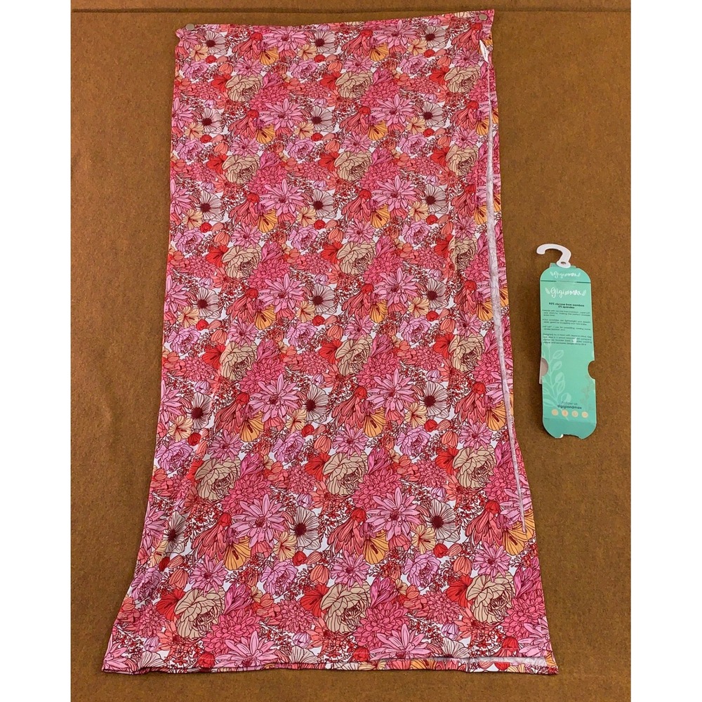 Gigi & Max Baby 47x47 Pink Floral Viscose Bamboo Spandex Swaddle Blanket NWT